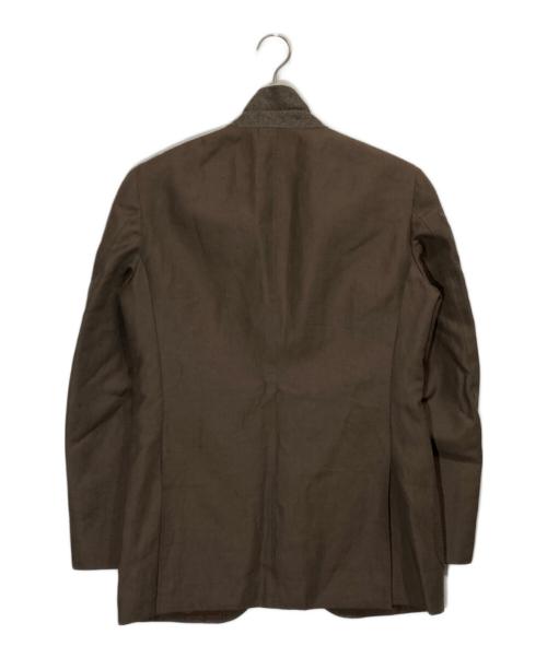 BEAMS F（ビームスエフ）BEAMS F (ビームスエフ) Savile Clifford ウールリネン ソリッド スーツ ブラウン サイズ:46の古着・服飾アイテム
