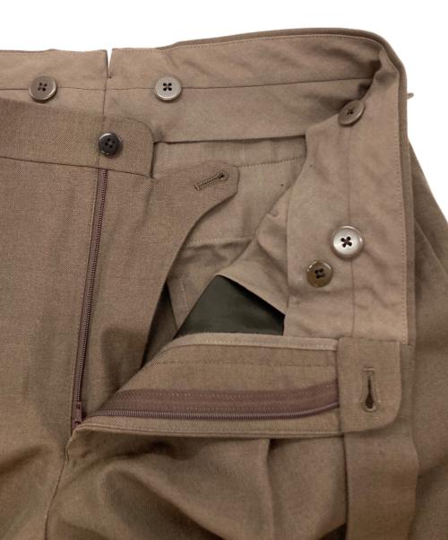 BEAMS F（ビームスエフ）BEAMS F (ビームスエフ) Savile Clifford ウールリネン ソリッド スーツ ブラウン サイズ:46の古着・服飾アイテム