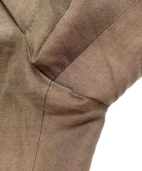 BEAMS F（ビームスエフ）BEAMS F (ビームスエフ) Savile Clifford ウールリネン ソリッド スーツ ブラウン サイズ:46の古着・服飾アイテム