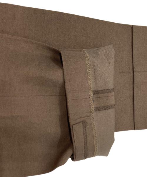 BEAMS F（ビームスエフ）BEAMS F (ビームスエフ) Savile Clifford ウールリネン ソリッド スーツ ブラウン サイズ:46の古着・服飾アイテム