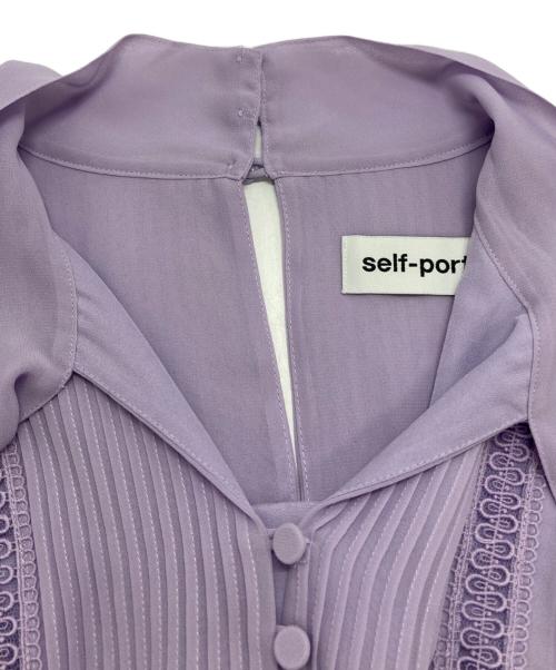 SELF PORTRAIT（セルフ ポートレイト）SELF PORTRAIT (セルフ ポートレイト) ブラウスワンピース ラベンダー サイズ:2の古着・服飾アイテム