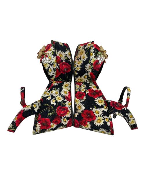 DOLCE & GABBANA（ドルチェ＆ガッバーナ）DOLCE & GABBANA (ドルチェ＆ガッバーナ) フラワービジューサンダル マルチカラー サイズ:-の古着・服飾アイテム