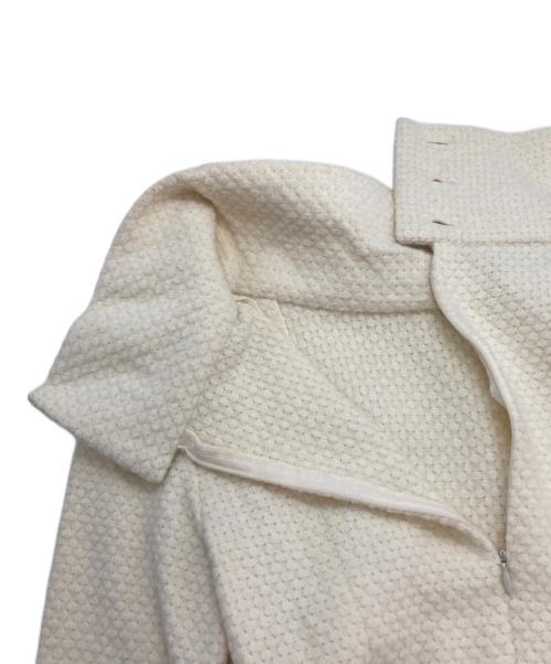 CHANEL（シャネル）CHANEL (シャネル) アンゴラ混ココマークボタンワンピース アイボリー サイズ:36の古着・服飾アイテム