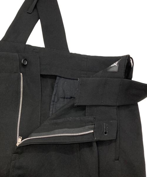 BLACK COMME des GARCONS（ブラックコムデギャルソン）BLACK COMME des GARCONS (ブラックコムデギャルソン) 吊りサルエルパンツ ブラック サイズ:XSの古着・服飾アイテム