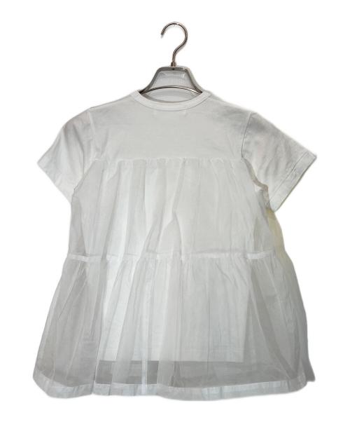COMME des GARCONS GIRL（コムデギャルソンガール）COMME des GARCONS GIRL (コムデギャルソンガール) チュールドッキングtシャツ ホワイト サイズ:XSの古着・服飾アイテム