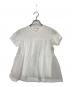 COMME des GARCONS GIRL（コムデギャルソンガール）の古着「チュールドッキングtシャツ」｜ホワイト