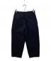 COMME des GARCONS COMME des GARCONS (コムデギャルソン コムデギャルソン) ポリエステル縮絨加工シャドーストライプクロップドパンツ ネイビー サイズ:XS：6000円