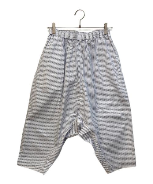 COMME des GARCONS COMME des GARCONS（コムデギャルソン コムデギャルソン）COMME des GARCONS COMME des GARCONS (コムデギャルソン コムデギャルソン) ストライプサルエルパンツ ブルー×ホワイト サイズ:XSの古着・服飾アイテム