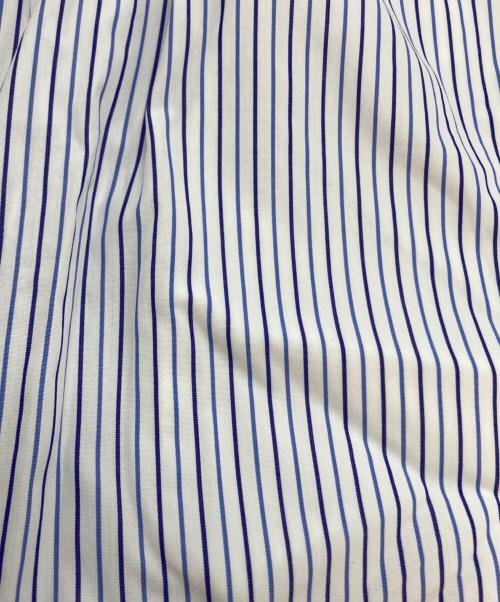 COMME des GARCONS COMME des GARCONS（コムデギャルソン コムデギャルソン）COMME des GARCONS COMME des GARCONS (コムデギャルソン コムデギャルソン) ストライプサルエルパンツ ブルー×ホワイト サイズ:XSの古着・服飾アイテム