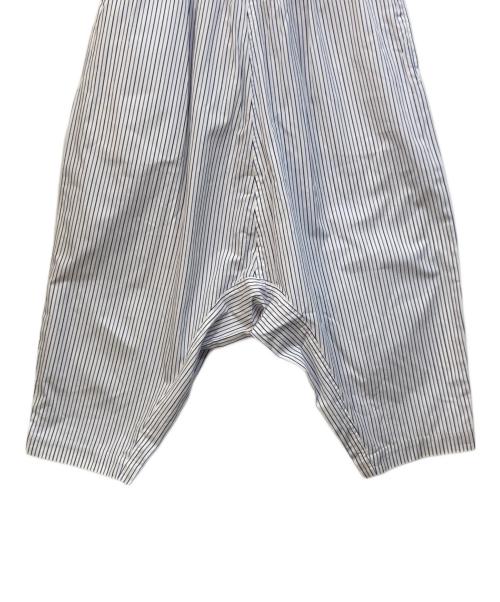 COMME des GARCONS COMME des GARCONS（コムデギャルソン コムデギャルソン）COMME des GARCONS COMME des GARCONS (コムデギャルソン コムデギャルソン) ストライプサルエルパンツ ブルー×ホワイト サイズ:XSの古着・服飾アイテム