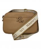 LAUREN RALPH LAURENローレンラルフローレン）の古着「ロゴショルダーバッグ」｜ベージュ