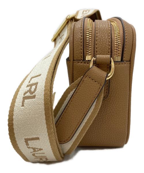LAUREN RALPH LAUREN（ローレンラルフローレン）LAUREN RALPH LAUREN (ローレンラルフローレン) ロゴショルダーバッグ ベージュの古着・服飾アイテム