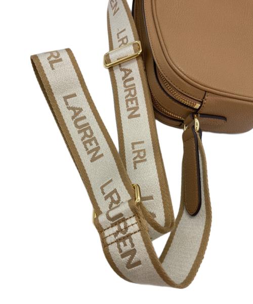 LAUREN RALPH LAUREN（ローレンラルフローレン）LAUREN RALPH LAUREN (ローレンラルフローレン) ロゴショルダーバッグ ベージュの古着・服飾アイテム