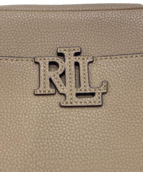 LAUREN RALPH LAUREN（ローレンラルフローレン）LAUREN RALPH LAUREN (ローレンラルフローレン) ロゴショルダーバッグ ベージュの古着・服飾アイテム