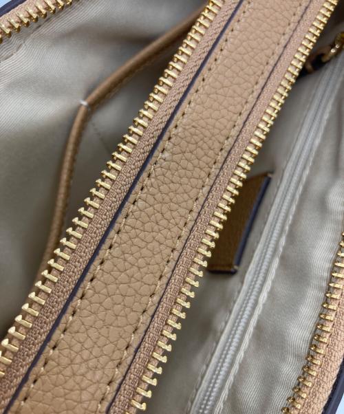 LAUREN RALPH LAUREN（ローレンラルフローレン）LAUREN RALPH LAUREN (ローレンラルフローレン) ロゴショルダーバッグ ベージュの古着・服飾アイテム