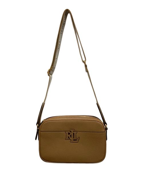 LAUREN RALPH LAUREN（ローレンラルフローレン）LAUREN RALPH LAUREN (ローレンラルフローレン) ロゴショルダーバッグ ベージュの古着・服飾アイテム