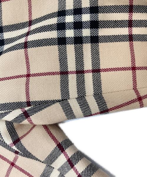 BURBERRY BLUE LABEL（バーバリー ブルー レーベル）BURBERRY BLUE LABEL (バーバリー ブルー レーベル) ノバチェックフレアパンツ ベージュ サイズ:36の古着・服飾アイテム