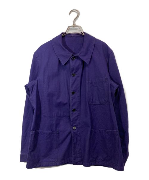 フランス軍（フランスグン）フランス軍 (フランスグン) フレンチモールスキンワークジャケット ネイビー サイズ:下記参照の古着・服飾アイテム