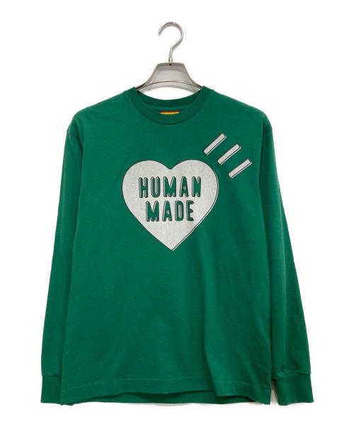 HUMAN MADE（ヒューマンメイド）HUMAN MADE (ヒューマンメイド) GRAPHIC L/S T-SHIRT グリーン サイズ:SIZE Sの古着・服飾アイテム