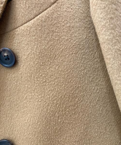 LARDINI（ラルディーニ）LARDINI (ラルディーニ) ブートニエール ダブルブレスドウールコート ブラウン サイズ:46の古着・服飾アイテム