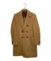 LARDINI（ラルディーニ）の古着「ブートニエール ダブルブレスドウールコート」｜ブラウン