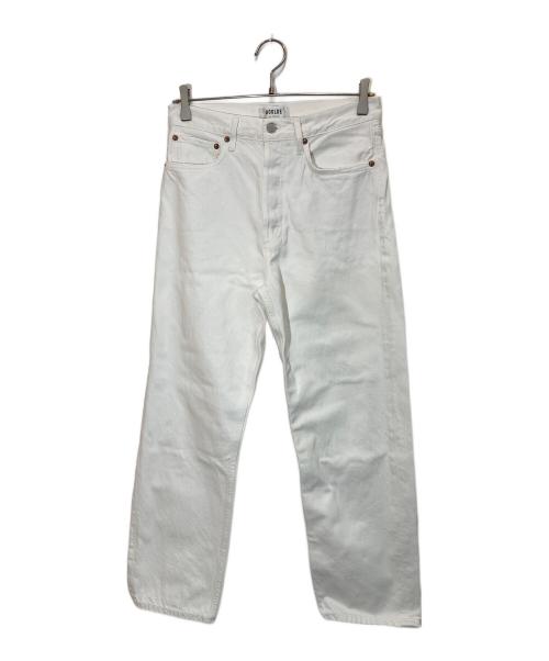 AGOLDE（エーゴールドイー）AGOLDE (エーゴールドイー) 90s Crop Jeans ホワイト サイズ:26の古着・服飾アイテム