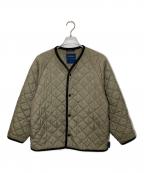 LAVENHAM×FRAMeWORKラベンハム×フレームワーク）の古着「別注NEW COLLARLESS ジャケット」｜ベージュ