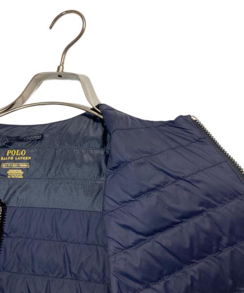 POLO RALPH LAUREN（ポロ・ラルフローレン）POLO RALPH LAUREN (ポロ・ラルフローレン) ダウンベスト ネイビー サイズ:XSの古着・服飾アイテム