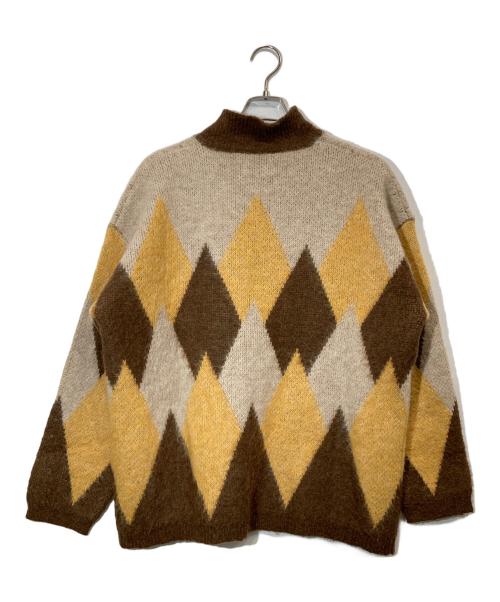 McGREGOR（マクレガー）McGREGOR (マクレガー) 久遠 (クオン) hxcyyd (エクシード) モヘヤニットシャツカーディガン ブラウン サイズ:Mの古着・服飾アイテム