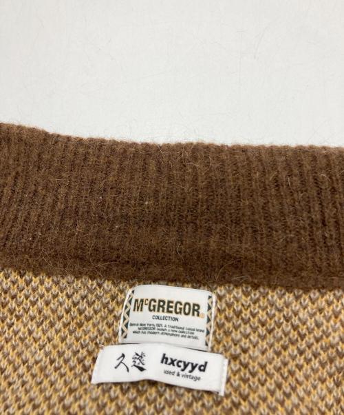 McGREGOR（マクレガー）McGREGOR (マクレガー) 久遠 (クオン) hxcyyd (エクシード) モヘヤニットシャツカーディガン ブラウン サイズ:Mの古着・服飾アイテム