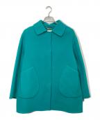 DoCLASSEドゥクラッセ）の古着「カシミヤ混ウールリバーコート」｜ブルー