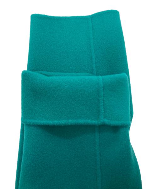 DoCLASSE（ドゥクラッセ）DoCLASSE (ドゥクラッセ) カシミヤ混ウールリバーコート ブルー サイズ:11の古着・服飾アイテム