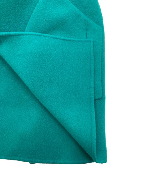 DoCLASSE（ドゥクラッセ）DoCLASSE (ドゥクラッセ) カシミヤ混ウールリバーコート ブルー サイズ:11の古着・服飾アイテム