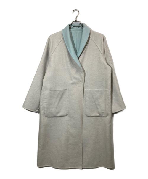 DoCLASSE（ドゥクラッセ）DoCLASSE (ドゥクラッセ) カシミヤ混ウールリバーコート アイボリー サイズ:2の古着・服飾アイテム