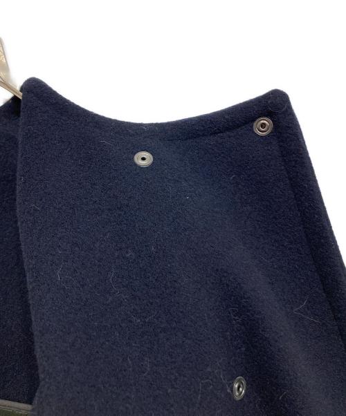 LANVIN en Bleu（ランバンオンブルー）LANVIN en Bleu (ランバンオンブルー) メルトンコンビキルティングコート ネイビー サイズ:36の古着・服飾アイテム