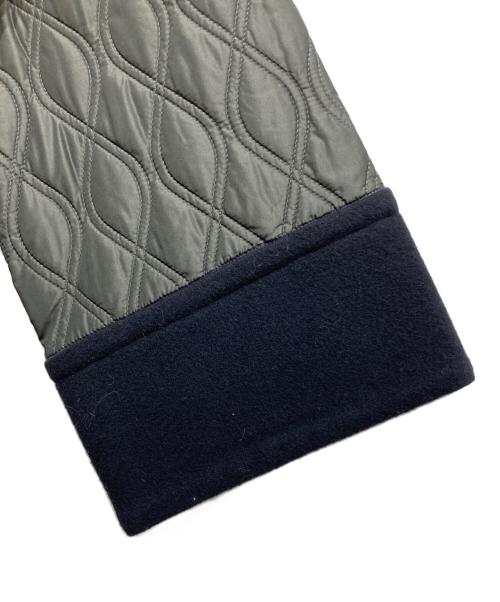 LANVIN en Bleu（ランバンオンブルー）LANVIN en Bleu (ランバンオンブルー) メルトンコンビキルティングコート ネイビー サイズ:36の古着・服飾アイテム