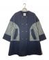 LANVIN en Bleu（ランバンオンブルー）の古着「メルトンコンビキルティングコート」｜ネイビー