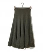 LORO PIANAロロピアーナ）の古着「カシミヤスカート」｜オリーブ