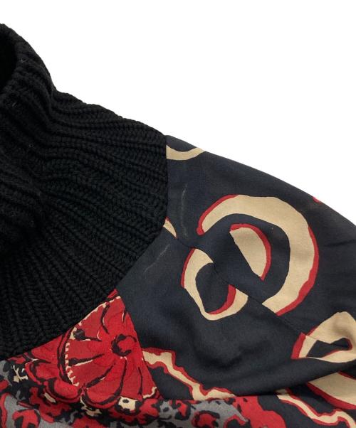 ETRO（エトロ）ETRO (エトロ) シルク切替ハイネックニット ネイビー サイズ:44の古着・服飾アイテム