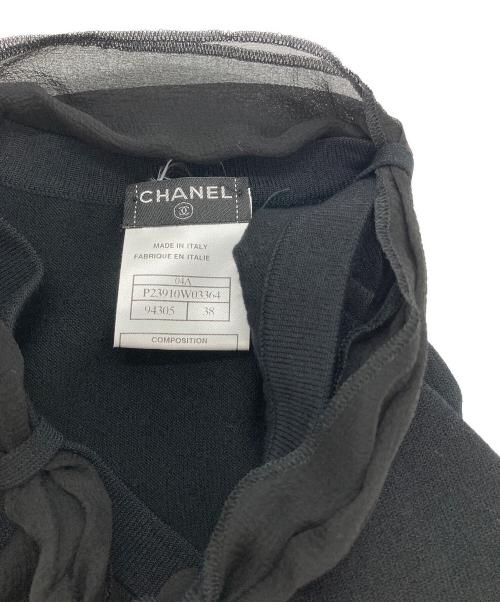 CHANEL（シャネル）CHANEL (シャネル) ボウタイニット ブラック サイズ:38の古着・服飾アイテム