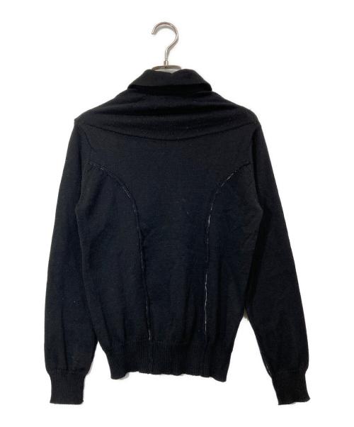 tricot COMME des GARCONS（トリココムデギャルソン）tricot COMME des GARCONS (トリココムデギャルソン) 丸襟カーディガン ブラック サイズ:下記参照の古着・服飾アイテム