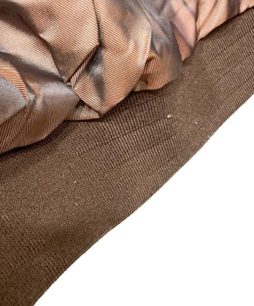 Schott（ショット）Schott (ショット) アームレザースタジャン ブラック×ブラウン サイズ:Ⅿの古着・服飾アイテム