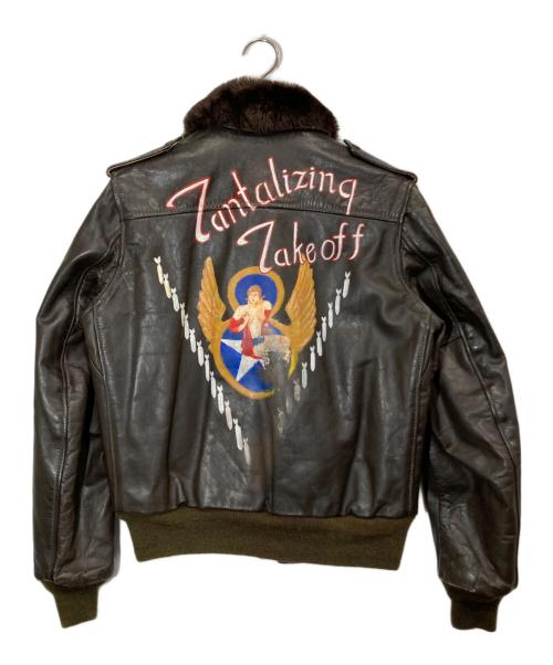 Schott（ショット）Schott (ショット) ヴィンテージG-1フライトジャケット ブラウン サイズ:38の古着・服飾アイテム