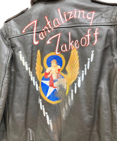 Schott（ショット）Schott (ショット) ヴィンテージG-1フライトジャケット ブラウン サイズ:38の古着・服飾アイテム