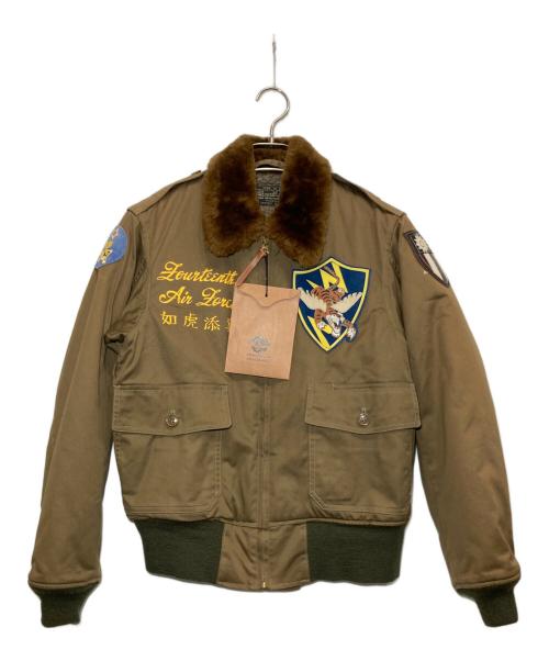 BUZZ RICKSON'S（バズリクソンズ）Buzz Rickson's (バズリクソンズ) TYPE B-10 フライトジャケット カーキ×ブラウン サイズ:38の古着・服飾アイテム