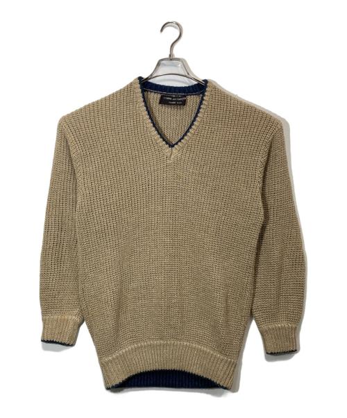 COMME des GARCONS HOMME PLUS（コムデギャルソンオムプリュス）COMME des GARCONS HOMME PLUS (コムデギャルソンオムプリュス) リネンローゲージニット ベージュ サイズ:-の古着・服飾アイテム