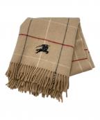 BURBERRY LONDONバーバリーロンドン）の古着「ホース刺繍大判ストール」｜ベージュ