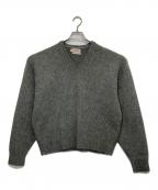 ROMAローマ）の古着「ヴィンテージモヘア混vネックニット」｜グレー