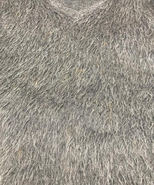 Lord Clayton（ロードクレイトン）Lord Clayton (ロードクレイトン) ヴィンテージモヘア混vネックニット グレー サイズ:Lの古着・服飾アイテム