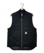 CarHarttカーハート）の古着「DUCK VEST ARCTIC QUILT LINED」｜ブラック